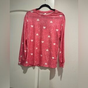NWT Pink Heart Long Sleeve PJ